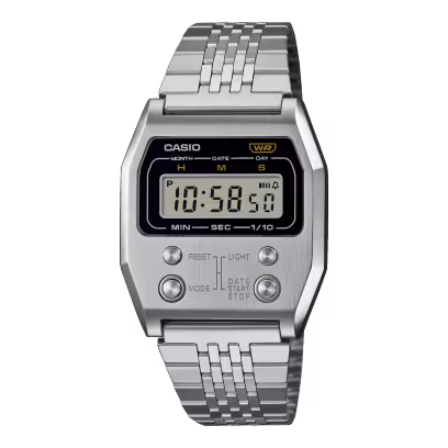 Casio A1100D-1D Silver Vintage Revival Watch