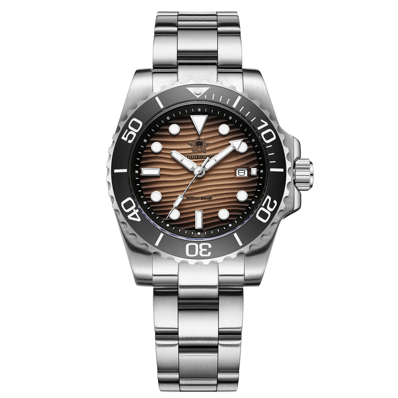 ADDIESDIVE AD2537 41mm Desert Texture Sub Diver Quartz Watch
